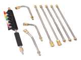 Pressure Washer Extension Wand 5 Straight Rod 3 Curve Rod Set Power Washer Lance with 6 Nozzles V1294-YM0703-3111230025811