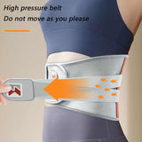 Grey And Orange Wireless Heated Waist Massager with Lumbar Support Smart Back Pain Relief Device V888-ELOSUNG13447