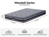 Giselle Bedding 34cm King Single Mattress Hybrid, Pocket Spring Bed Mattress MATTRESS-B-TT34-KS
