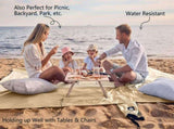 Sand Free Beach, Sandproof Waterproof Beach Mat, Quick Drying Oversized Compact Beach V1237-ZY00B0962X8X1B