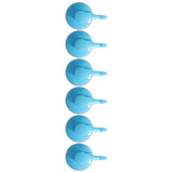 6PCS Strong Vacuum Wall Hook Towel Hook Plastic Self Adhesive Suction Cup for Kitchen Bathroom Blue V1294-YM0714-3117210191213