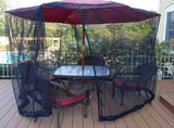 Outdoor Restaurant Patio with Zipper Closure Swing Mosquito Net Net Curtain Cover Polyester V1369-AZ3-W-11566