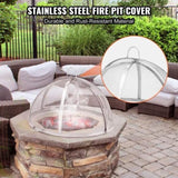 Firepit Spark Screen Lid, 30" Diameter, Outdoor Firepit Ring Cover Round Accessories, Fire Pit Metal V952-HKWZ201BXGQXT4Q0KV0