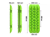 X-BULL Recovery tracks Sand tracks 2pcs Sand / Snow / Mud 10T 4WD Gen 3.0 - Green V211-AUEB-XBRT017-N