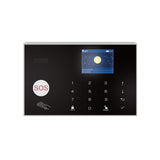 2G/WiFi TY Wireless Home Alarm System 2.4-inch TFT Color Touch Screen Alarm Panel Remote Control SOS V1294-YM0901-HS7022