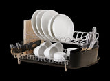 Dish Drying Rack Drainer Cup Plate Holder Cutlery Tray Kitchen Organiser V63-839321