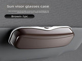 Car Travel Three-Piece Set Push-Open Eyeglass Case, Universal Storage Case, and Secure V1106-QCZYBYJH003