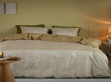 Bedding House Sanna Gold 100% Cotton Percale Quilt Cover Set Queen V442-HIN-QUILTCS-SANNA-GOLD-QS