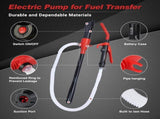 Portable Power Siphon Pump for Gas, Battery Operated Fuel Transfer Pump, 3.5GPM Flow, Diesel Oil V1259-DP01-A-3880