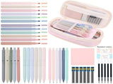 44 Piece School Supplies Set with Pencil Case Pastel Highlighters and Gel Pens Pink, 22 x 10.5 x 6.5 V1237-ZY-818-300