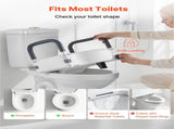 Raised Seat with Arms, 136.1 kg Load Capacity, 127 mm Lift Height, Widened Commode Elevated V952-XNSDSJGMTZD5HIUXQ001V0