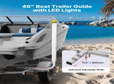 Boat Trailer Guide, 1175mm with LED Light Trailer Guide Poles, 2PCS High-Hardness Steel Guide-Ons, V952-CTCDGDLXBS40N0BCN001Y3