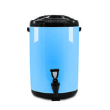 SOGA 12L Stainless Steel Insulated Milk Tea Barrel Hot and Cold Beverage Dispenser Container with VICDISPENSER12LBLU