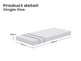 20cm Single Reversible Gel Memory Foam Mattress BedStory Medium Soft & Firm XFGH-MA-G-MF-20-S-WH