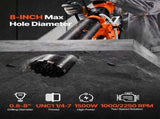 Diamond Core Drilling Machine, 200 mm Drilling Diameter, 2-in-1 Handheld & Stand-Mount Dry and Wet V952-SCJGSZKJ4YC4R55DJ001V3
