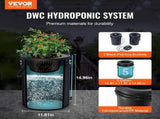 DWC Hydroponics Grow System Deep Water Culture with Top Drip 2 Buckets V952-SSSPXT2T8INK25VV5V3