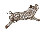 Jolly Pig Metal Wall Art 49cm V637-71614PIG