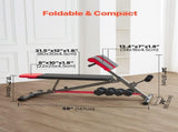 Multi-Functional Weight Bench for Full Body Workout, Roman Chair Hyperextension Bench, 660 lbs V952-ZDKLMYSSJX660SMI2V0