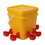 Automatic Chicken Waterer Cup with 12L Handheld Barrel Poultry Drinking Equipemnt for Goose Duck V1294-YM0706-3111230182714