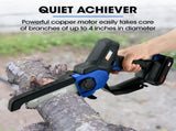 POWERBLADE SW6 20V Cordless Mini Chainsaw Kit, Electric Tree Pruner with Battery & Fast Charger V219-CHNHCSPBCS2A