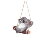 Resin Swinging Koala Animal Model Figurine Statue Sculpture Hanging Ornament Outdoor Yard Decoration V1294-YM0523-3111210391511