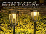 Solar Powered Hexagonal Tungsten Pathway Lights with Warm White Glow, Automatic On/Off, Weatherproof V1341-ZY-CN5E8CN6-2PCS