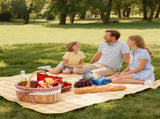 Wicker Picnic Basket with Handles and Linen Cloth Lining, Empty Baskets for Gifts, Woven Easter V1189-WXFWAL-20260319-00964