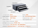 End Mill Cabinet, Three-Drawer End Mill Organizer Cabinet for 1/8" to 1", Steel End Mill V952-ZTFPGJX18D1SM1MR6V0