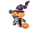 Inflatable Ghost Decoration with LED Lights Water Resistant Cute Blow Ups Skeleton Decor for Yard V1294-YM0901-3115240073212