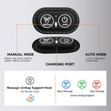3-in-1 Electric Back Massager, Lumbar Support Pillow withTraction Lifting and Vibration Massage and V1366-AZ2-W-11557