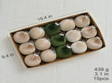 Velvet Christmas Ornamentss 15 Pcs 3.1 Inches / 8cm Large Christmas Baubles Shatterproof Xmas V1366-AZ2-W-07796