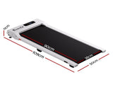 Everfit 3 in 1 Walking Pad Treadmill 12% Incline Under Desk Treadmills for Home Gym With 38cm Wide TMILL-380-2INC-WH