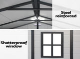 Giantz Garden Shed Sheds Outdoor Storage 2.15x2.14M Tool Workshop House Shelter SHED-GAB-P-7X7-GR-ABC