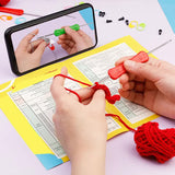 4-Piece DIY Crochet Kit for Animals with Hand Knitting Yarn, Needles, Plush Doll, Easy for V1188-TAL-3-386-1