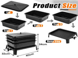 Worm Farm Factory worm wee Composter 30L 4 Trays Compost Bin Worm Farm Composting System V324-HO-WORMFBLACK-30L