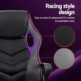 Artiss Gaming Office Chair Computer Chairs Purple OCHAIR-H-GAME-PE