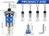 4 Flute Countersink Drill Bit Set Adjustable Depth Control Long Lasting Performance for Precise V1366-AZ2-W-15004
