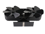 Fireplace Fan Quiet Operation 180-220CFM 1400rpm Aluminum Alloy 6 Blade Heat Powered Wood Stove Fan V1294-YM0901-H47547B-2