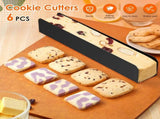 6 Pcs Carbon Steel U Shape Baking Mold Set, Non Stick Cookie Bread Loaf Pans for Home Baking, Black V1188-MS-721-197