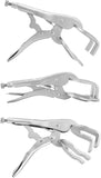 9" Locking Pliers, 4 Pack Metal Welding Clamp, Quick-lock Release for Easy Removal V1258-DP02-C-3303