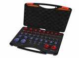 44pcs Nut and Bolt Thread Checker Red Blue Nut and Bolt Size Gauge Inch Metric Nut and Bolt V1294-YM0710-3114230169611