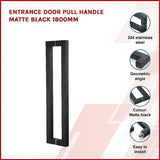 Entrance Door Pull Handle Matte Black 1800mm V63-837601