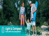 OutdoorMaster Pop Up 3-4 Person Beach Tent X-Large - Easy Setup, Portable Beach Shade Canopy Folding V1168-OM-VA8L-BTNF