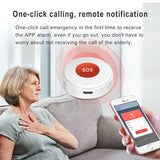 elderly emergency button, SOS medical alarm, wireless emergency system, remote notification, V1102-144-13252-WHT-1PCS