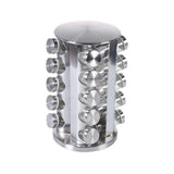 20 Glass Jars with Labels, Transparent, Rotating Spice Tower V1237-ZY-506-0001