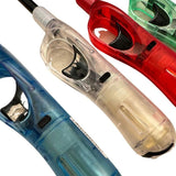 12x Clear Long Gas Lighter for BBQ Kitchen Cigarette w/ Safety Lock - Assorted Colours V563-HO-009-12PC