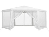 Instahut Gazebo 2x2m Marquee Wedding Party Tent Outdoor Camping Mesh Wall Canopy Shade Gazebos White GAZEBO-WED-C-FG-222-WH