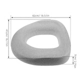 Portable Washable EPP Toilet Seat Cushion Lift for Bathroom Safety and Comfort Support V1369-AZ3-W-18751