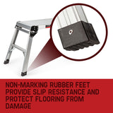 Bullet 50cm Tall Folding Work Platform Aluminium Painting Dry Wall Car Washing V219-LDRPLTBULA500