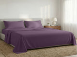 1000 Thread Count Cotton Rich Double Bed Sheet Set 4 Piece, Soft Feel Microfibre Blend, Solid C CVC-10DBL-LIL